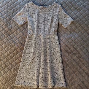 Tweed Ann Taylor 3/4 Sleeve Fit and Flair dress